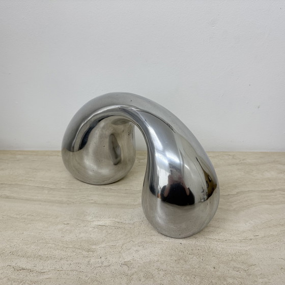 Image 1 of Biomorphic Sculpture Object in Aluminum by Eva & Peter Moritz for IKEA, 1980