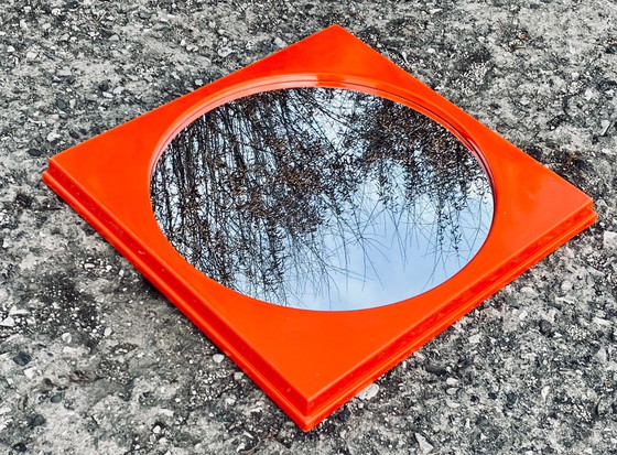 Image 1 of Vintage 60s italian Design “Space Age”/“Utopie du tout plastique” style mirror