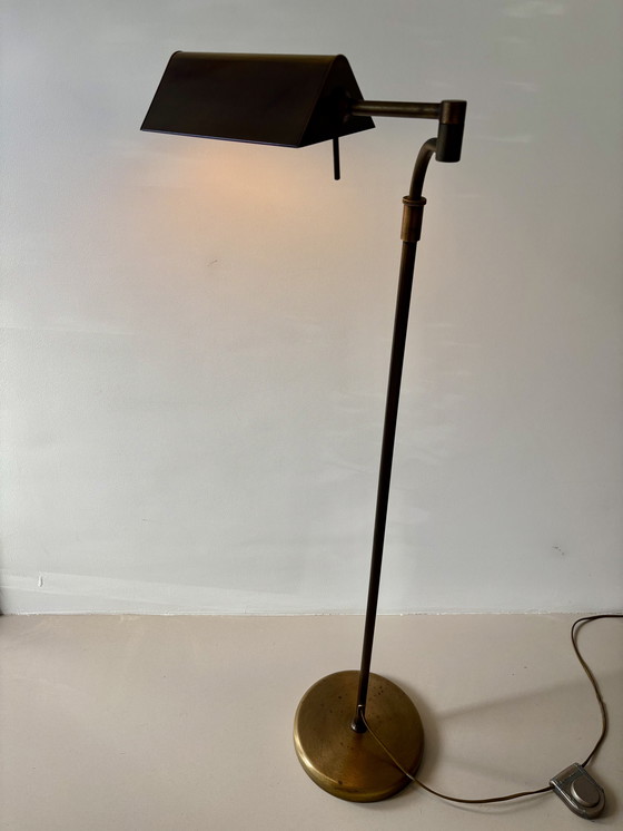 Image 1 of Herda messing vloerlamp jaren 80