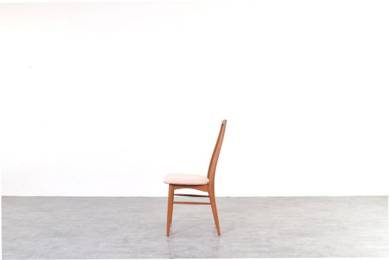 Image 1 of Sillas de comedor Mid-Century de teca y lana Eva de Niels Koefoed para Koefoed Hornslet, años 60. Juego de 4