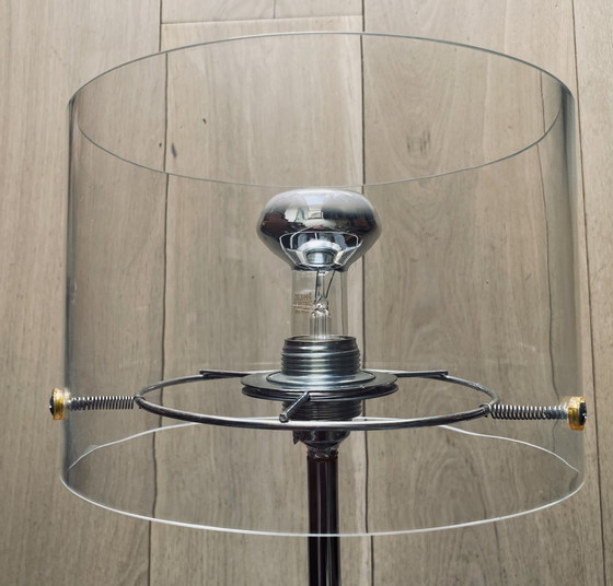 Image 1 of Seltene Glas-Tischleuchte aus den 80er Jahren – Pola Design Amsterdam