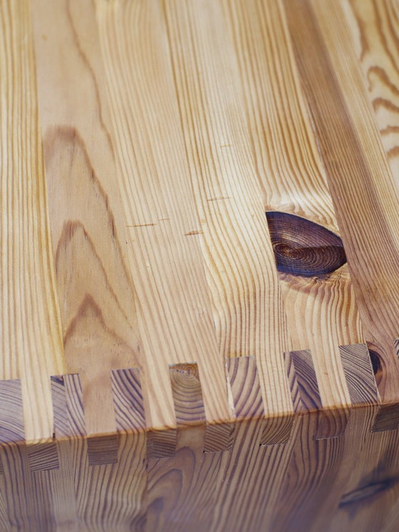 Image 1 of Scrivania con cassettiera Ate van Apeldoorn in pino anni '70