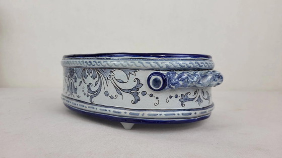 Planter / Basin in Nevers Montagnon earthenware – Gabriel, Plant pot, Porcelain (photo 2 of 8)