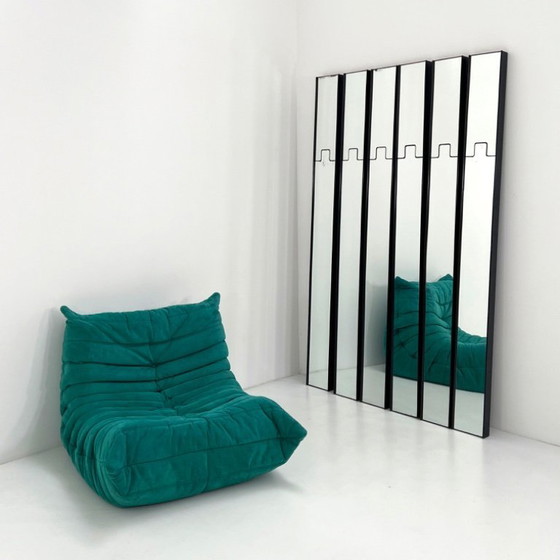 Image 1 of Set di 6 specchi e attaccapanni Gronda di Luciano Bertoncini per Elco, anni '70