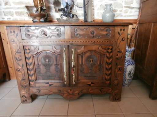 19th century Breton buffet – high boards, Wood