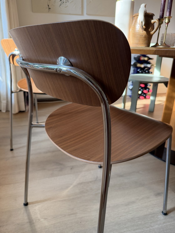 2x Sedia Pavilion AV1 di Anderssen & Voll per &Tradition – Sedie da pranzo, Chrome, Wood (photo 13 of 20)