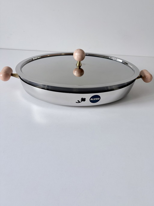 Cuenco Alessi “Porta Pirofila” – tafelaccessoires, Glass, Metal