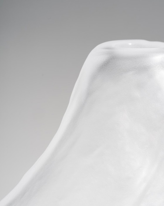 Image 1 of Rare Unique Peill & Putzler Sculptural Satin Glass Vase West Germany 1970s–1980s