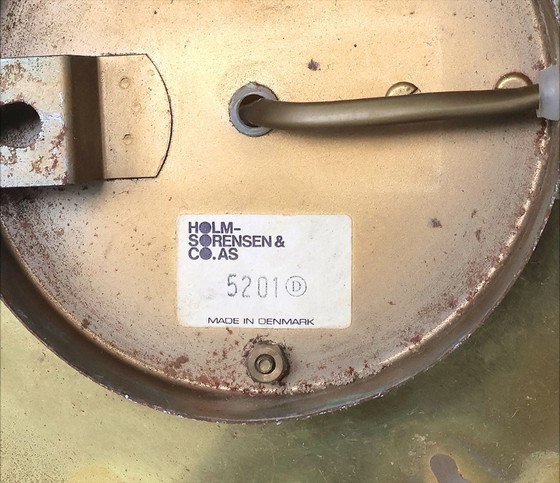 Image 1 of Holm Sørensen messing wandlamp, 1960s