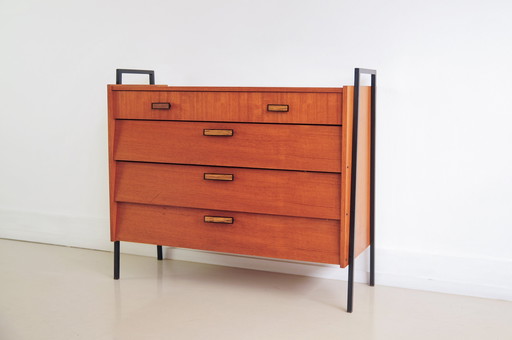 vintage 1950s shoe cabinet