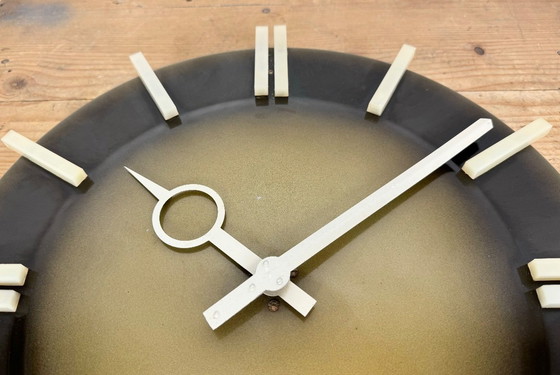 Image 1 of Industrial Office Wall Clock from Pragotron, 1970s