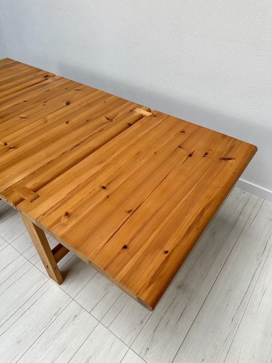 Image 1 of Vintage ‘Fureka’ Pine Drop-Leaf Dining Table by Edvin Helseth for Stange Bruk 60s