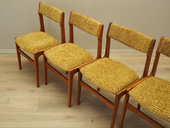 Image 1 of Satz von sechs Stühlen aus Teakholz, Dänisches Design, 1970er Jahre, Produktion: Dänemark