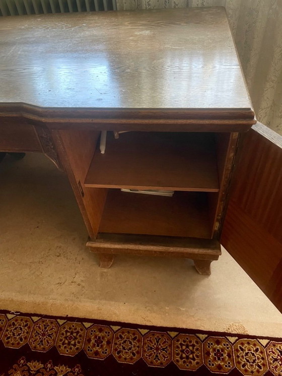 Image 1 of Art-Deco-Schreibtisch mit Chinoiserie-Elementen