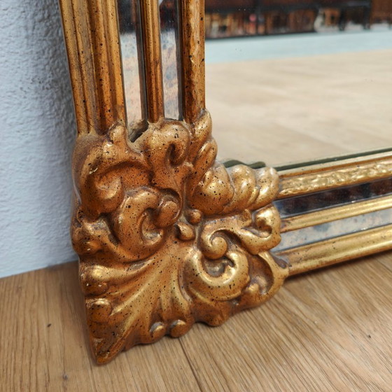 Image 1 of Miroir de cheminée DeKnudt style Hollywood Regency, taille XXL