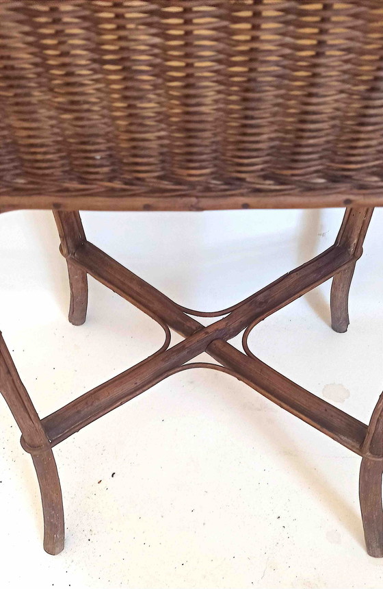 Image 1 of Rieten arbeider jaren 50 Hoogte 72,5 cm