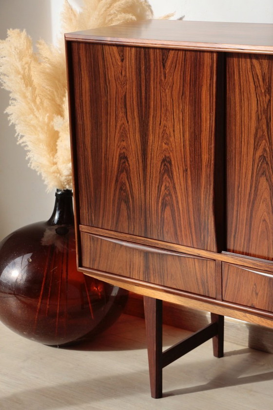 Image 1 of Skandinavisches Highboard aus Palisanderholz – Entwurf von E.W. Bach (1960er Jahre)