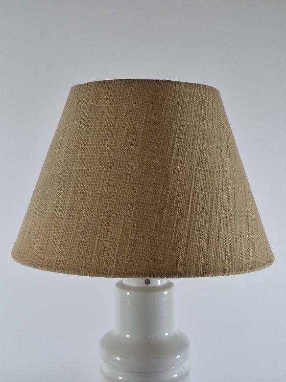 Lampada vintage in porcellana di metà secolo VEB GDR – Lampade da terra, Porcelain, Textile (photo 4 of 15)