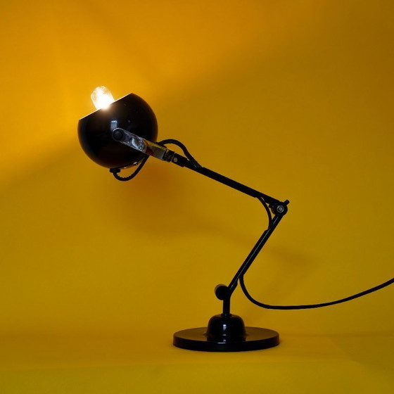 Image 1 of Vintage BHV Space Age "Eyeball" Desk Lamp - Mid-Century Modern - Black & Chrome