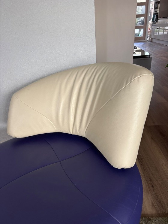 Image 1 of Leolux Kikko Chaiselongue-Sofa aus Leder