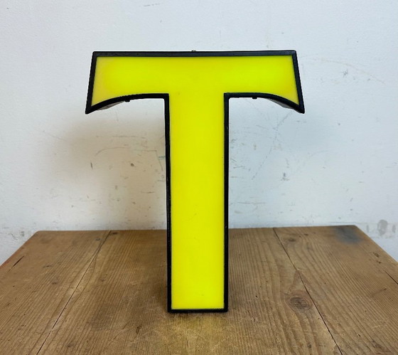 Image 1 of Vintage Illuminated Letter T, 1970s