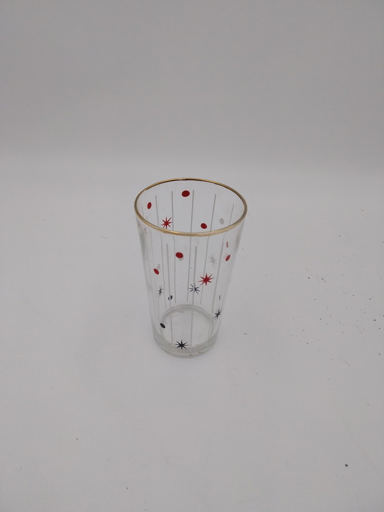 Image 1 of Juego de 5 vasos de agua de mediados de siglo de Francia.
