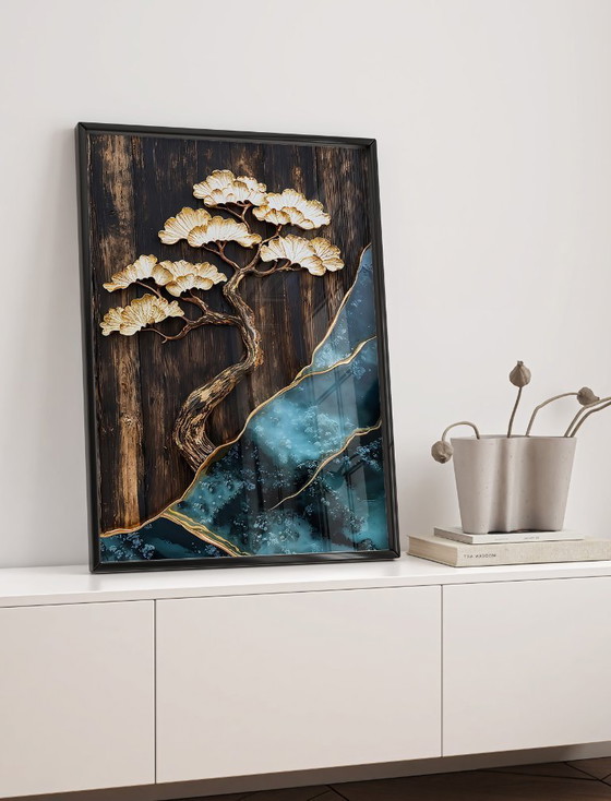 Image 1 of Acrylic Glass Artwork | 200x140 cm | Depthwave #2 (Ori, 1983)