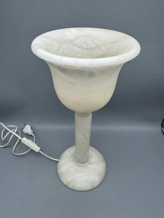 Image 1 of Elegante lampada da tavolo in alabastro di A. Santa Rita