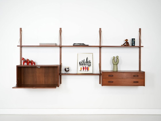 Image 1 of Teak shelving unit, Danish design, 1960s, manufactured in Denmark
