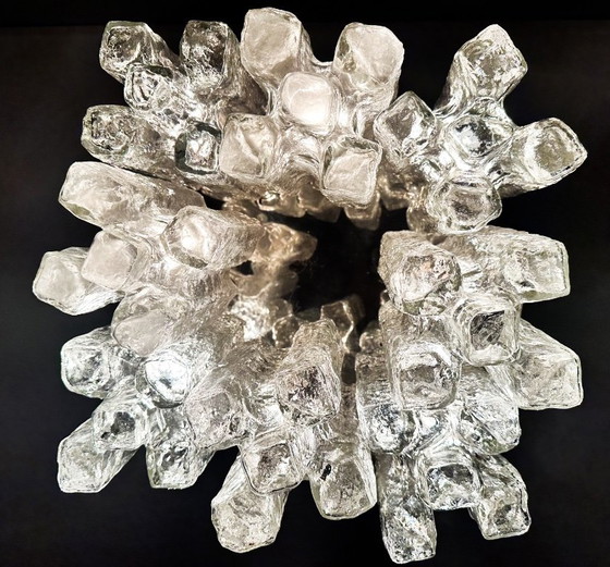 Vintage Kalmar Granada lamp, Ceiling lights, Glass, Chrome, Silver (photo 2 of 14)