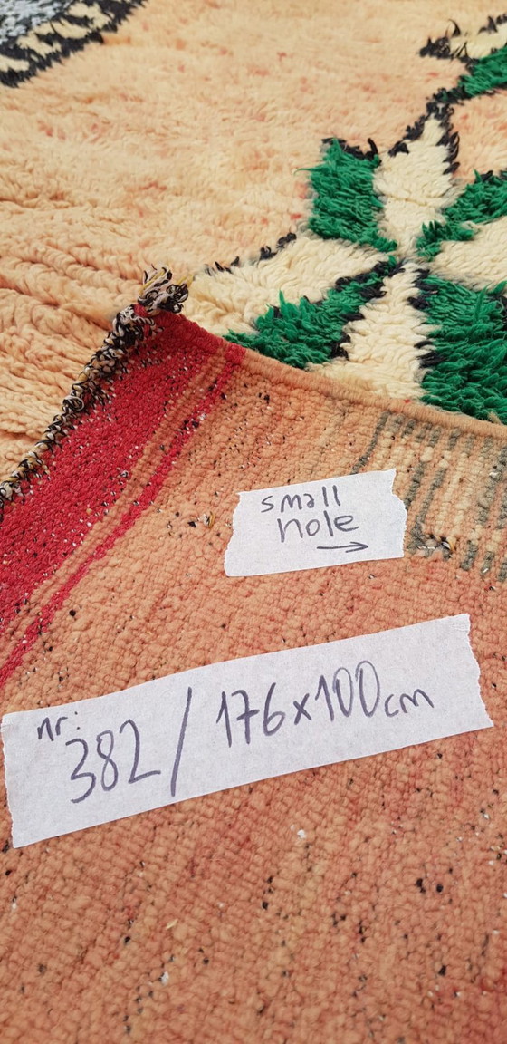 Image 1 of Alfombra bereber de lana anudada a mano, 176 x 100 cm