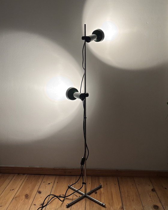 Image 1 of Vintage Floor Lamp by Goffredo Reggiani Italy Space Age 1970s, Adjustable Lamp, Mid Century Modern, 70s Industrial, Spot light