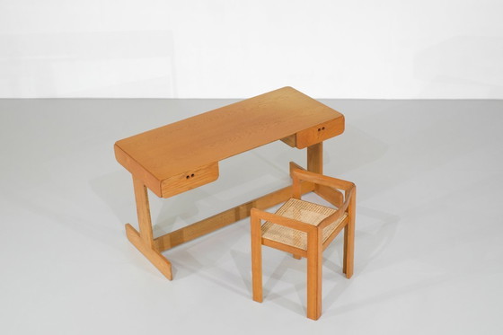 Image 1 of Escritorio y sillón "Samara" de Derk Jan De Vries para Maisa, Bélgica, 1977.