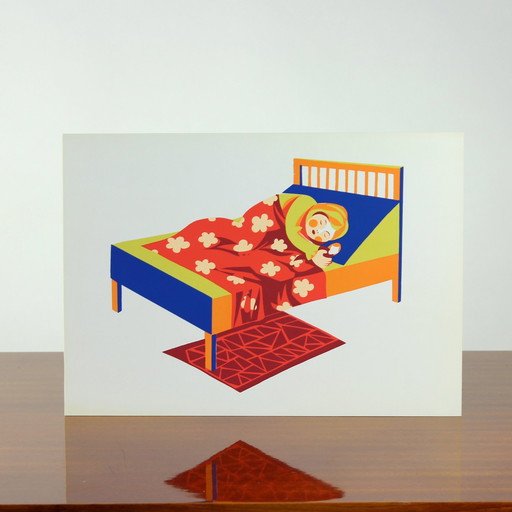 Wandpaneel in Tsjechoslowaakse Pop Art stijl (jaren 1960)