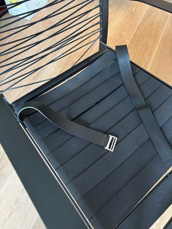 Minotti Richards Sessel, Leder, Schwarz (Foto 3 von 5)