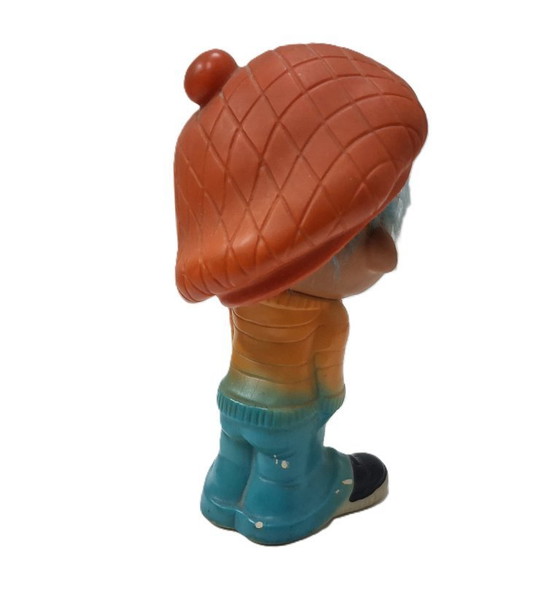 Image 1 of Giocattolo di gomma d'epoca (bambola) di un ragazzo, Pepino