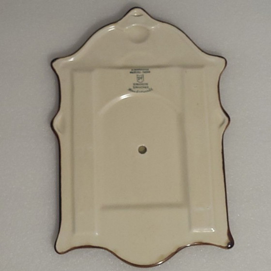 Image 1 of Espejo de cerámica esmaltada mayólica, Schramberg, 1950-60