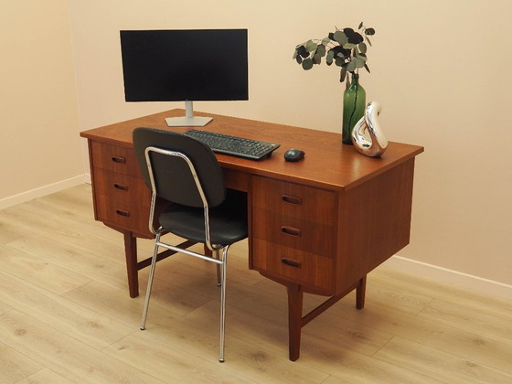 Image 1 of Scrivania in teak, design danese, anni '70, prodotta in Danimarca