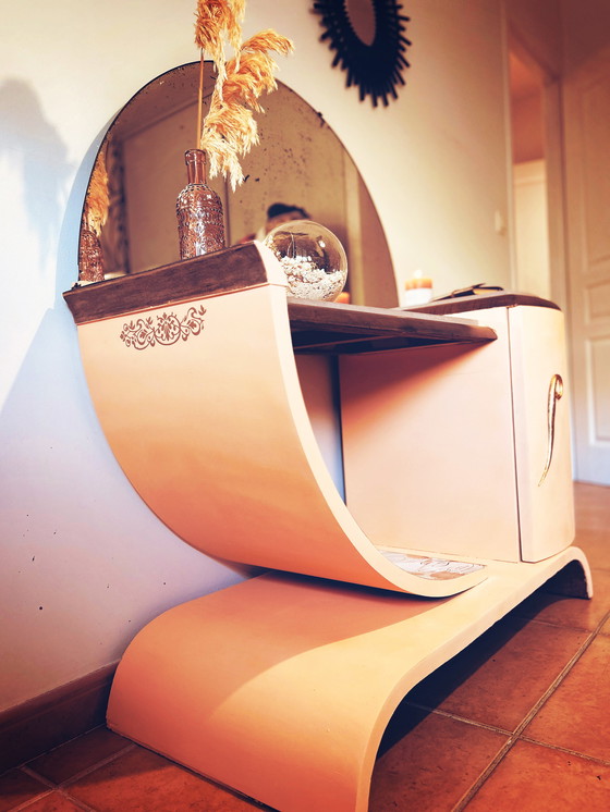 Image 1 of Coiffeuse / consola Art Déco entièrement rénovée — pieza única