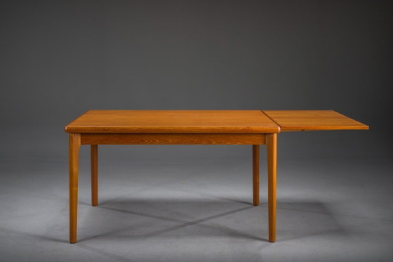 Image 1 of Danish Extendable Dining Table in Teak by Henning Kjærnulf for Vejle Møbelfabrik, 1960s