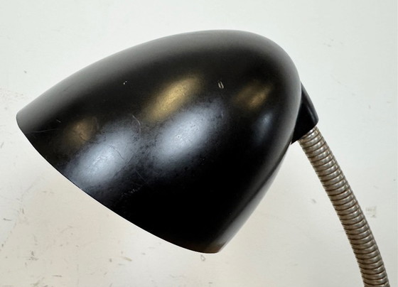 Image 1 of Vintage Brown Bakelite Gooseneck Table Lamp, 1960s