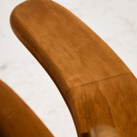 Image 1 of MK10590 Set da pranzo in legno di ontano di Erwin Berghammer per Team 7, Set di 7