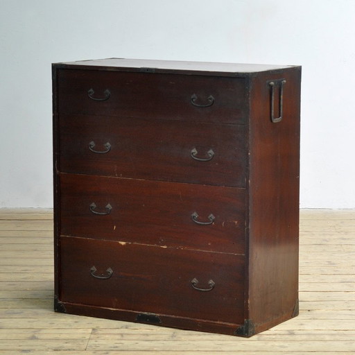 Commode japonaise Tansu, vers 1890