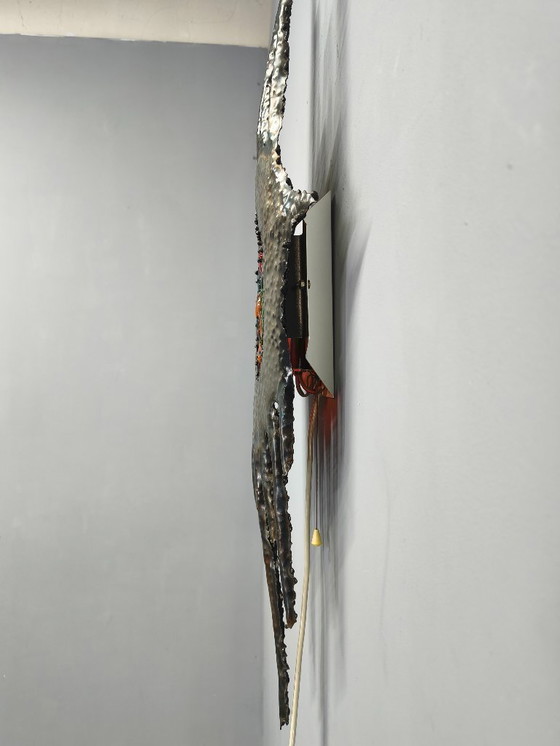 Image 1 of Lampada da parete scultorea brutalista cecoslovacca, anni '70