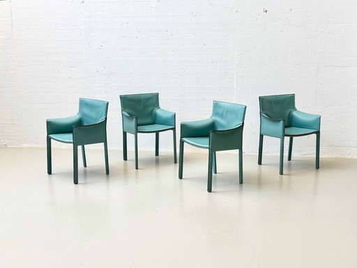 Set of 4 chairs model (Pasqualina) by Grassi & Bianchi for Enrico Pellizzoni