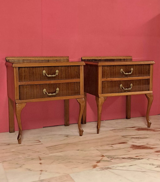 2 Vintage Nachttische