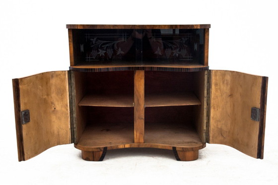 Image 1 of Art Deco glass chest of drawers, Poland, 1950s.