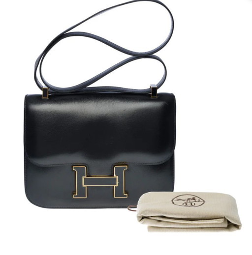 Borsa HERMES Constance en Cuir Noir - 101146