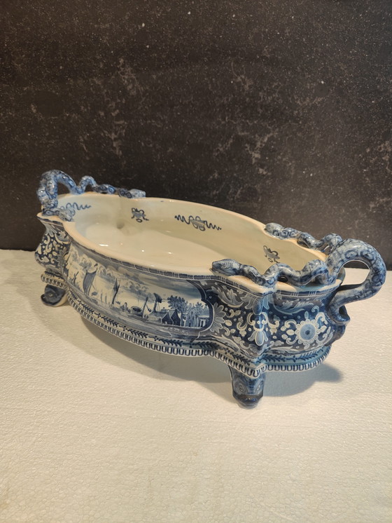 Image 1 of Jardinera antigua Boch Freses 1890-1920 Keramis Boch