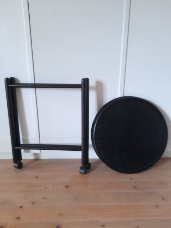 Image 1 of Desserte danoise pliable double plateau 1980s